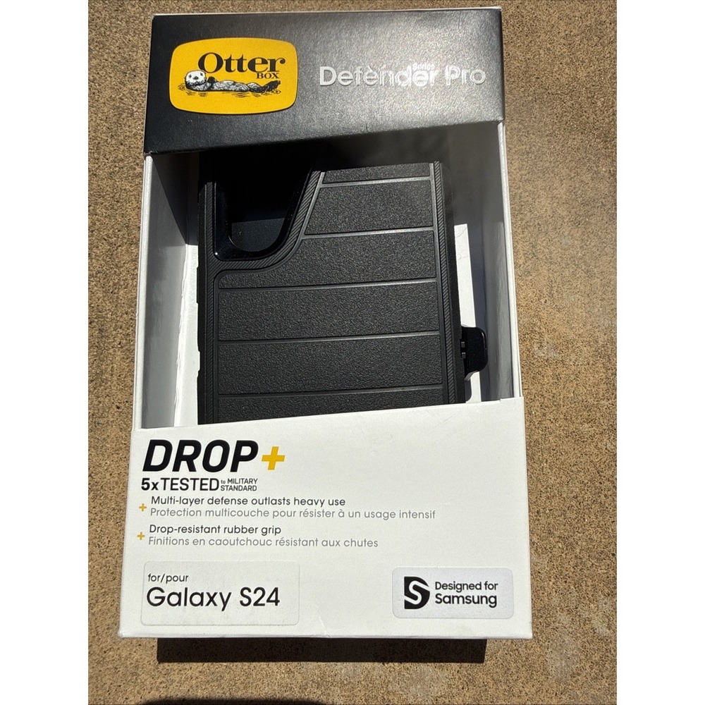 Otterbox‎ Defender Pro Series Samsung Galaxy s24 Black Wireless Charging